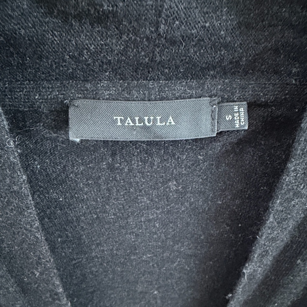 Aritzia Talula Black & Cream Angora Cashmere Blend Cardigan – Small - Picture 2 of 7